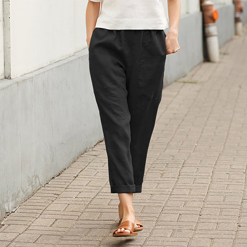BRUNEL PARIS | PANTALON DROIT D'ÉTÉ POUR FEMMES