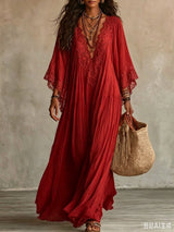 BRUNEL PARIS | ROBE MAXI AVEC DENTELLE POUR FEMMES