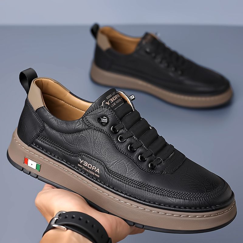 BRUNEL PARIS | Sneakers en Cuir à la Finition Italienne