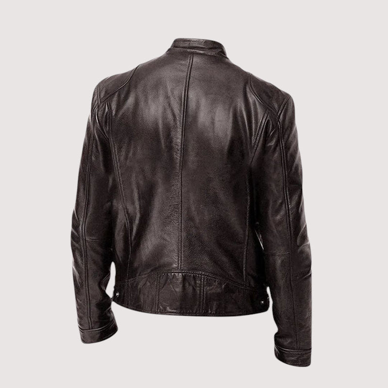 BRUNEL PARIS | VESTE EN CUIR HAUT DE GAMME ÉLÉGANTE POUR HOMME