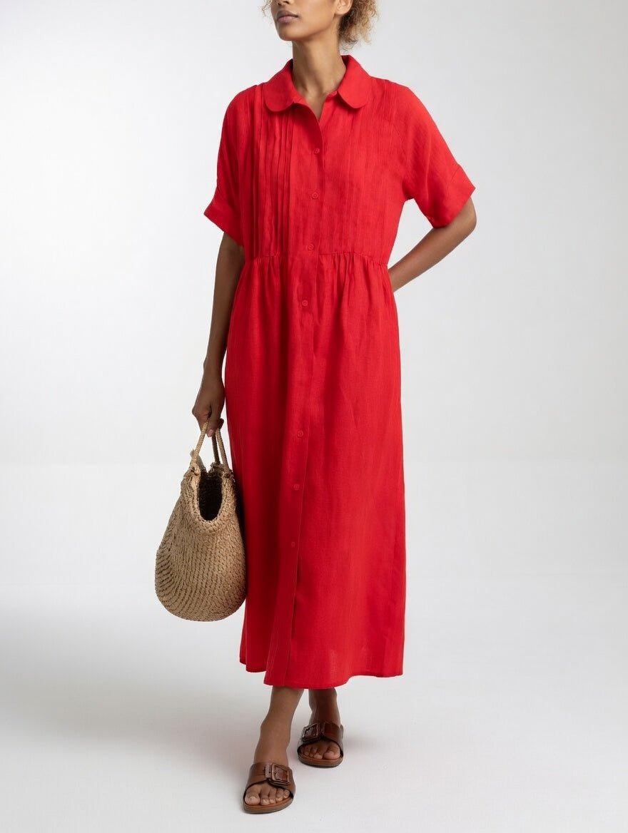 BRUNEL PARIS | Robe chemise fluide estivale