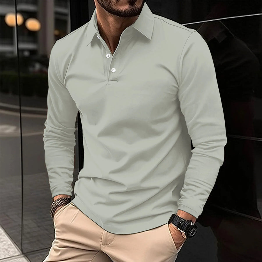BRUNEL PARIS | POLO CLASSICA À MANCHES LONGUES POUR HOMME