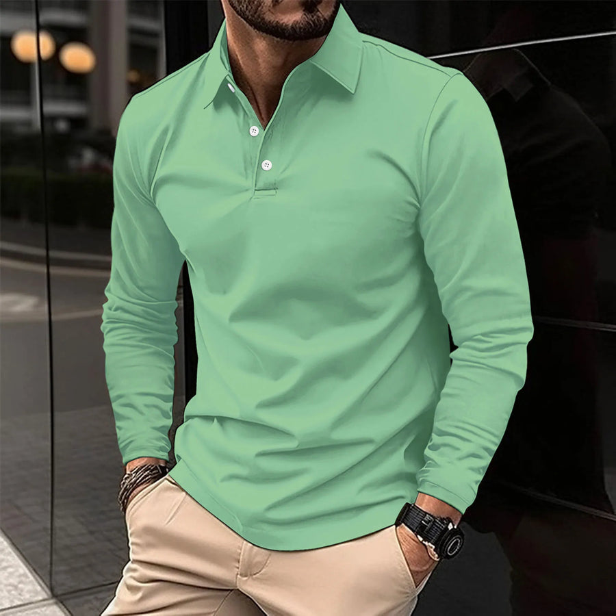 BRUNEL PARIS | POLO CLASSICA À MANCHES LONGUES POUR HOMME