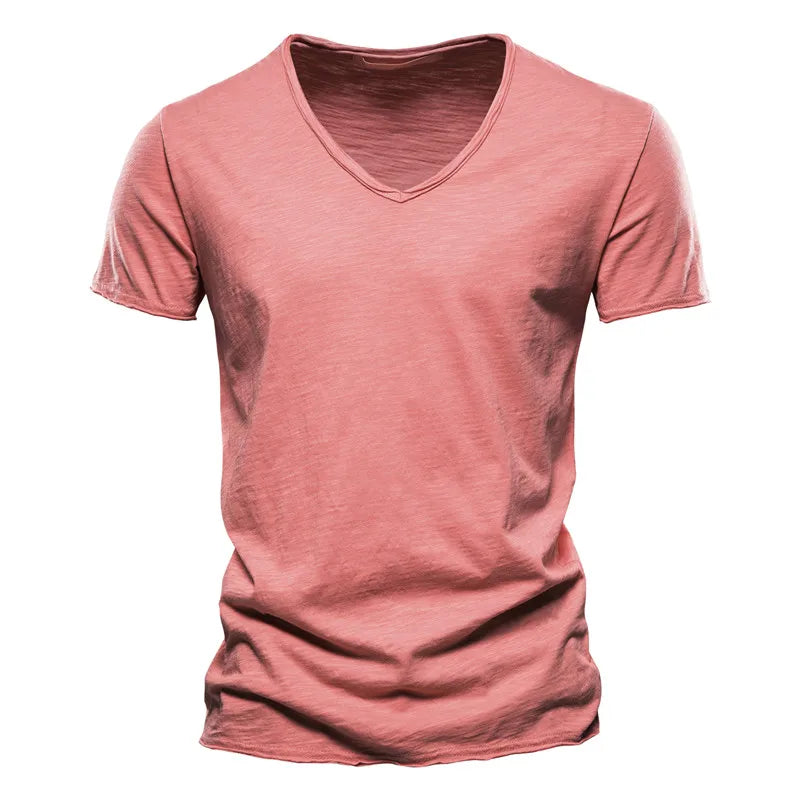 BRUNEL PARIS | T-SHIRT COL V EN COTON POUR HOMME