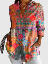BRUNEL PARIS | BLOUSE IMPRIMÉE CLASSIQUE POUR FEMME