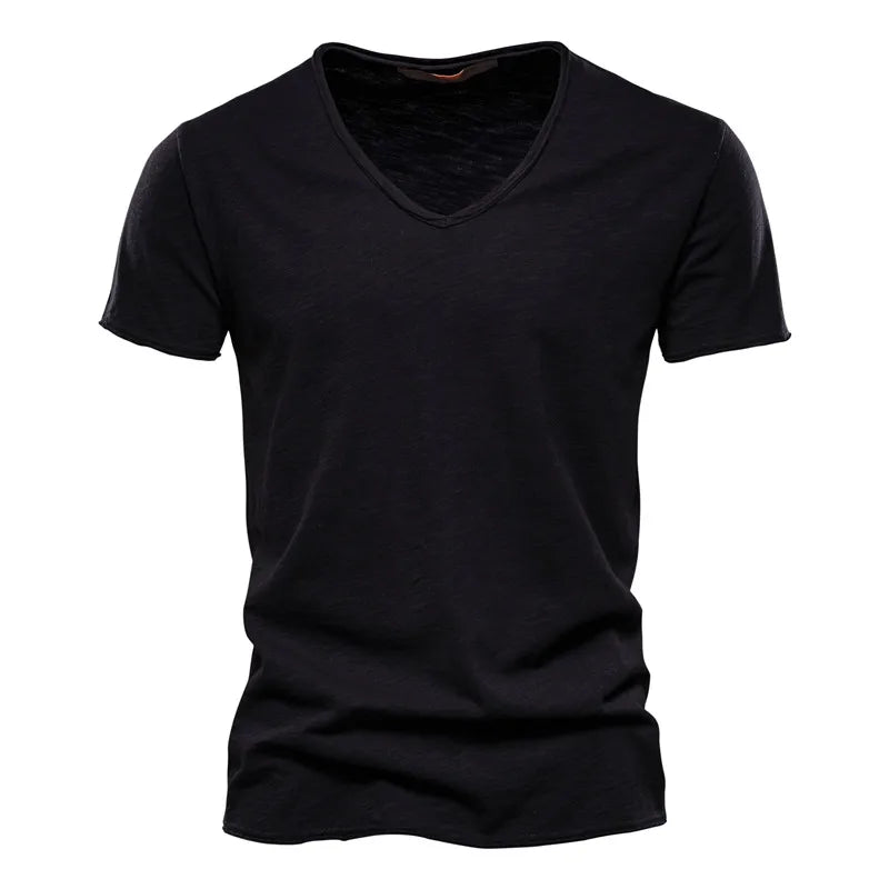 BRUNEL PARIS | T-SHIRT COL V EN COTON POUR HOMME