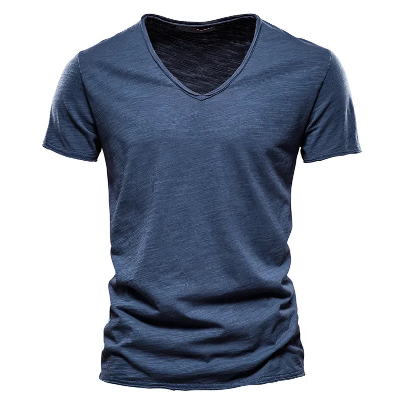 BRUNEL PARIS | T-SHIRT COL V EN COTON POUR HOMME