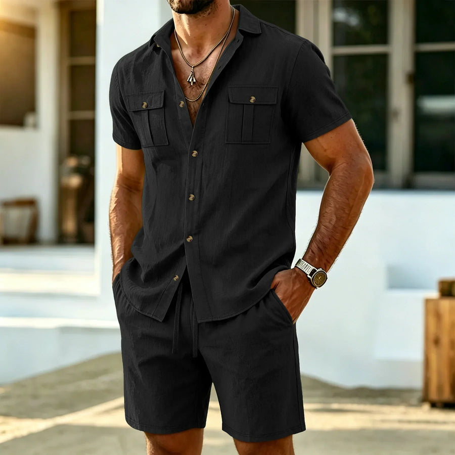 BRUNEL PARIS | ENSEMBLE EN LIN ASSORTI POUR HOMMES