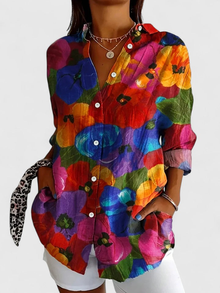 BRUNEL PARIS | BLOUSE IMPRIMÉE CLASSIQUE POUR FEMME