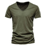 BRUNEL PARIS | T-SHIRT COL V EN COTON POUR HOMME