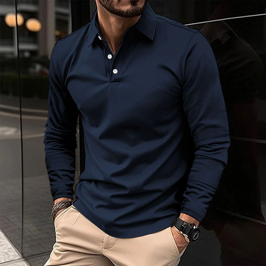 BRUNEL PARIS | POLO CLASSICA À MANCHES LONGUES POUR HOMME