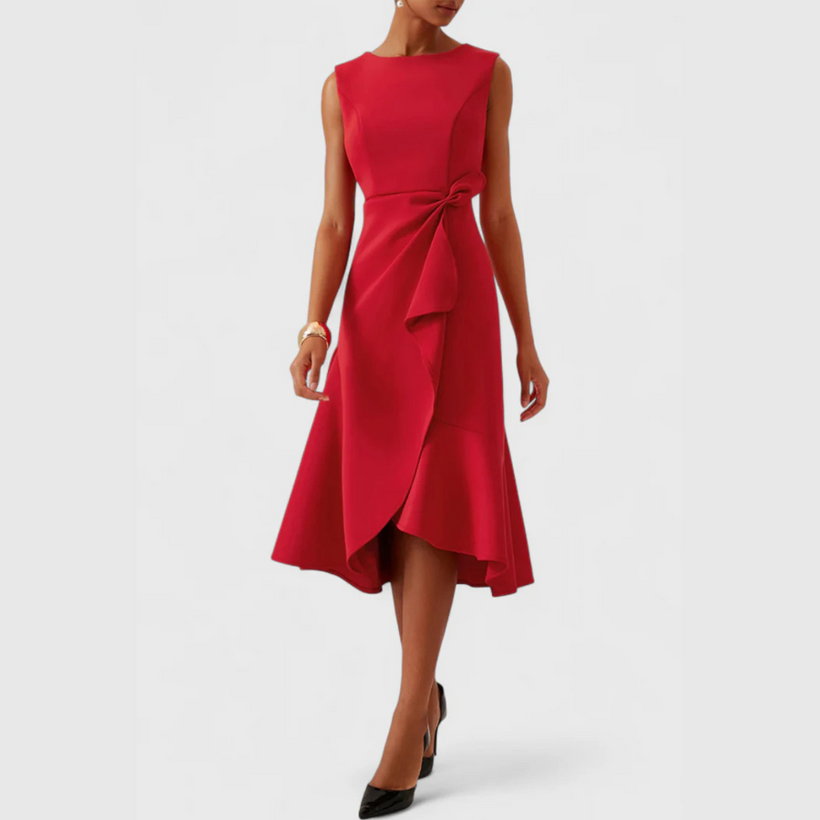BRUNEL PARIS | Robe Midi Asymétrique Drapée