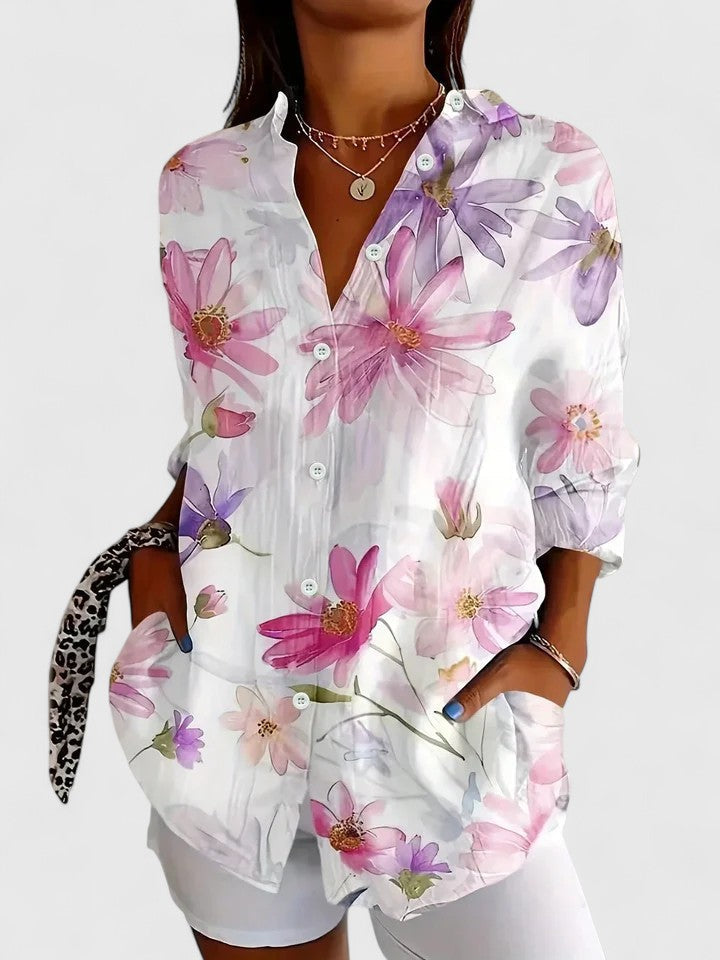 BRUNEL PARIS | BLOUSE IMPRIMÉE CLASSIQUE POUR FEMME