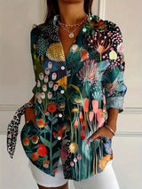 BRUNEL PARIS | Blouse colorée à imprimé fantaisie