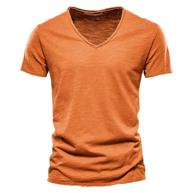 BRUNEL PARIS | T-SHIRT COL V EN COTON POUR HOMME