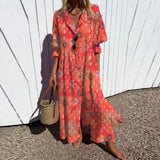 BRUNEL PARIS | ROBE MAXI IMPRIMÉE POUR FEMMES