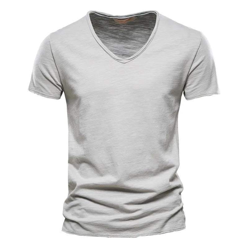 BRUNEL PARIS | T-SHIRT COL V EN COTON POUR HOMME