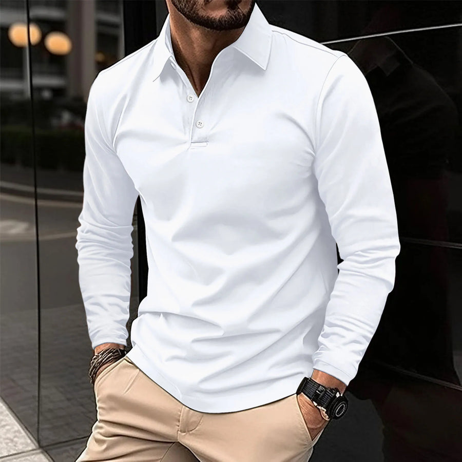 BRUNEL PARIS | POLO CLASSICA À MANCHES LONGUES POUR HOMME