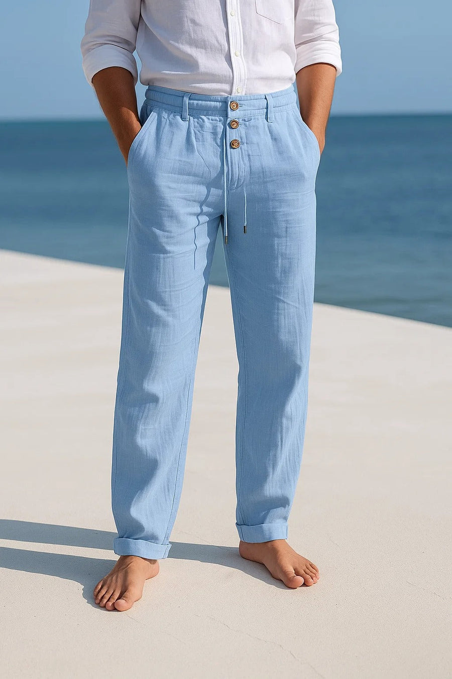 BRUNEL PARIS | PANTALON D'ÉTÉ EN LIN LÉGER