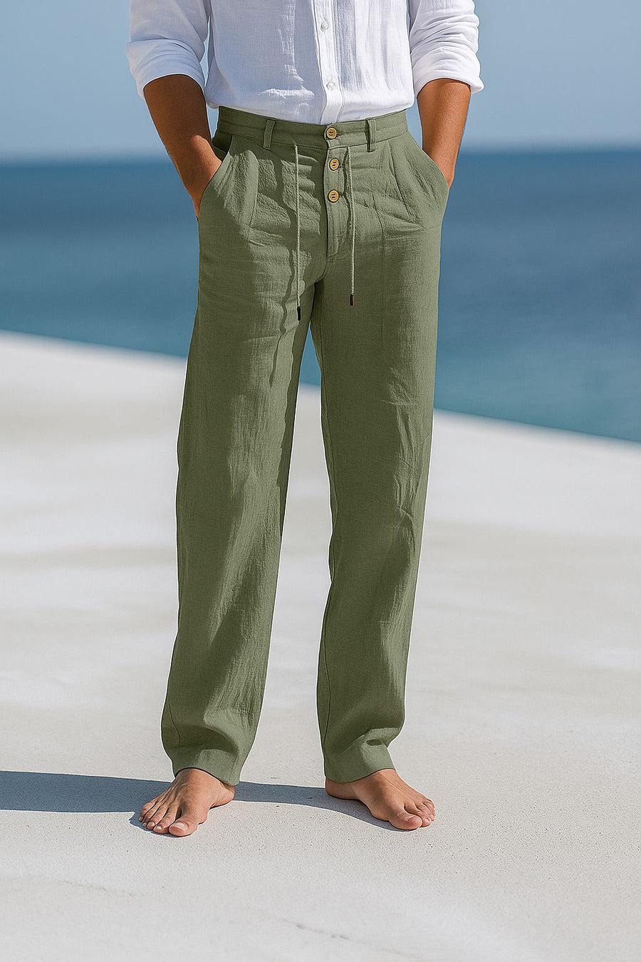 BRUNEL PARIS | PANTALON D'ÉTÉ EN LIN LÉGER