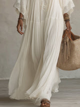 BRUNEL PARIS | ROBE MAXI AVEC DENTELLE POUR FEMMES