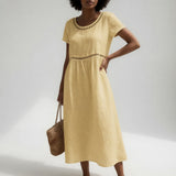BRUNEL PARIS | ROBE BRODÉE POUR FEMME