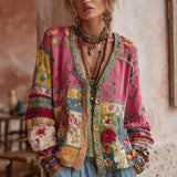 BRUNEL PARIS | GILET EN PATCHWORK FLORAL POUR FEMMES