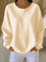 BRUNEL PARIS | PULL OVERSIZE EN MAILLE GAUFRÉE POUR FEMME