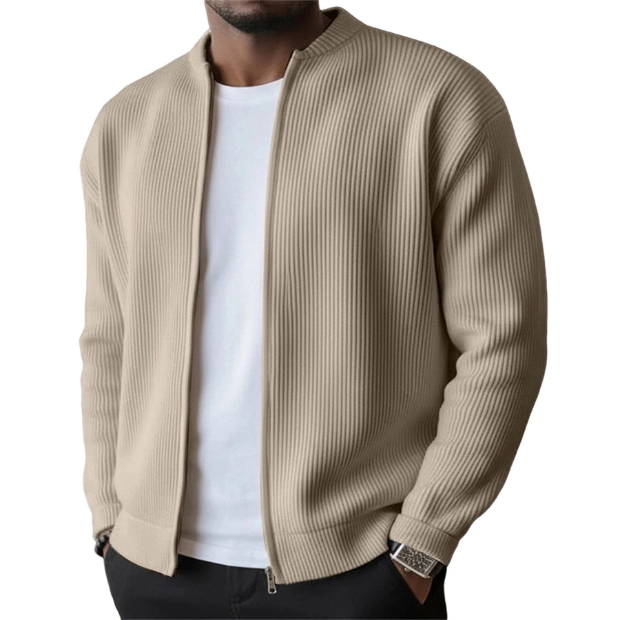 BRUNEL PARIS | Veste Zippée en Velours Côtelé pour Homme — Kaki