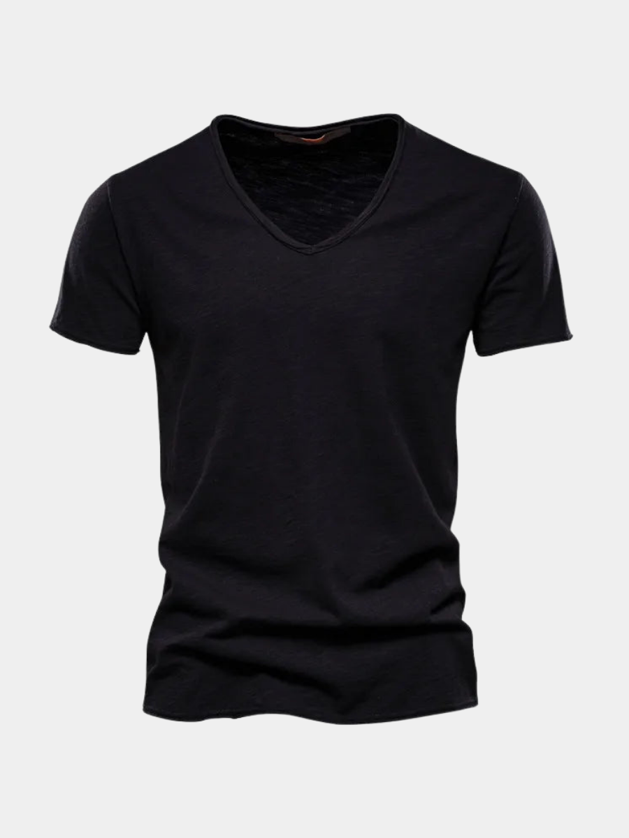 BRUNEL PARIS | T-SHIRT COL V EN COTON POUR HOMME