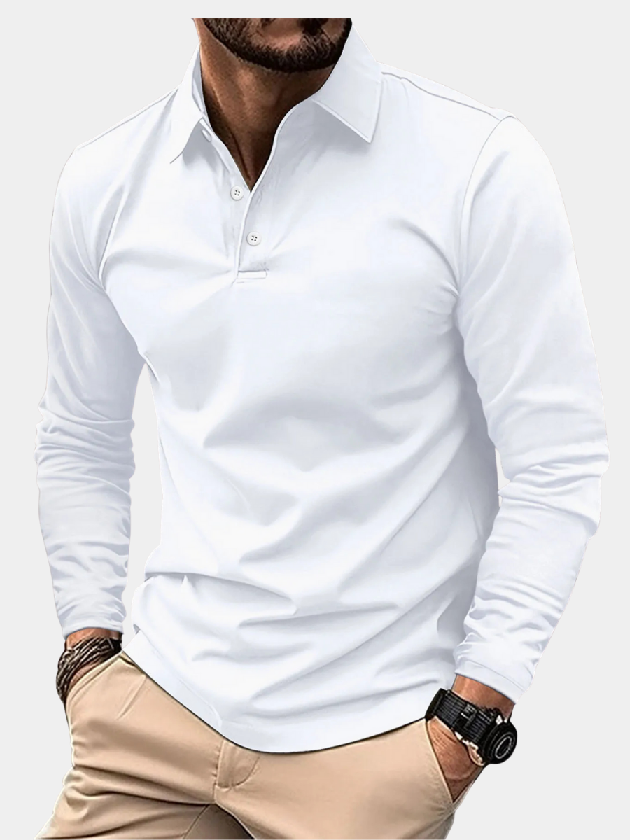 BRUNEL PARIS | POLO CLASSICA À MANCHES LONGUES POUR HOMME
