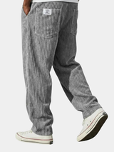 BRUNEL PARIS | Pantalon en velours côtelé à taille élastique pour homme