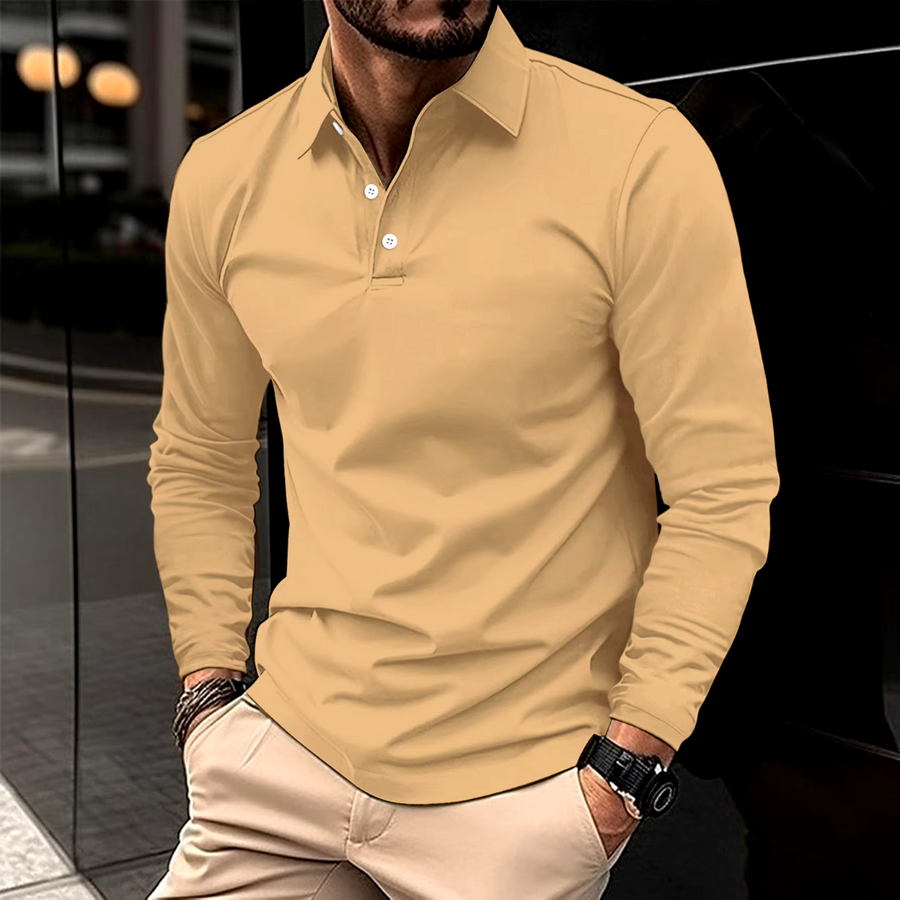 BRUNEL PARIS | POLO CLASSICA À MANCHES LONGUES POUR HOMME