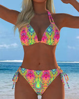 ENSEMBLE TANKINI IMPRIMÉ MULTICOLORE POUR FEMME