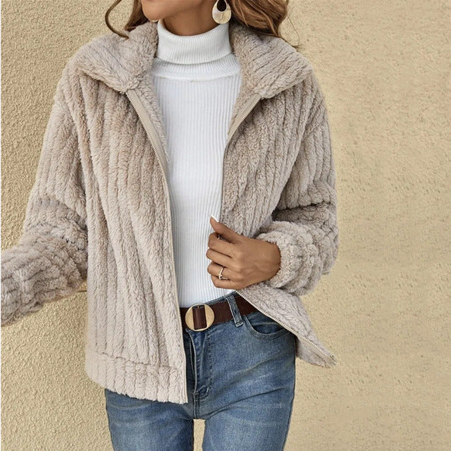 BRUNEL PARIS | MANTEAU EN PELUCHE POUR FEMMES