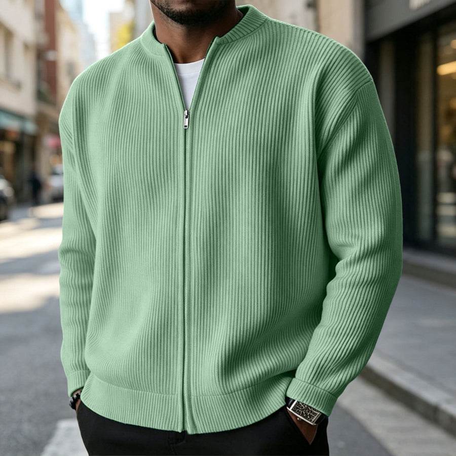 BRUNEL PARIS | Veste Zippée en Velours Côtelé pour Homme — Vert Clair