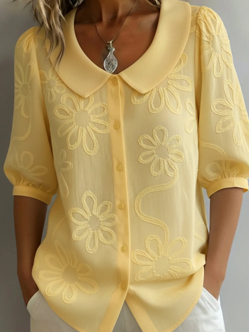 BRUNEL PARIS | Blouse légère florale élégance naturelle