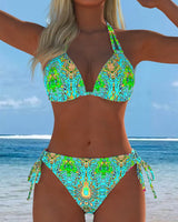 ENSEMBLE TANKINI IMPRIMÉ MULTICOLORE POUR FEMME