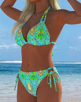 ENSEMBLE TANKINI IMPRIMÉ MULTICOLORE POUR FEMME