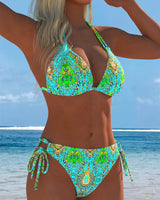 ENSEMBLE TANKINI IMPRIMÉ MULTICOLORE POUR FEMME