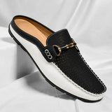 BRUNEL PARIS | Mocassin Sabot en Cuir Homme - Respirant