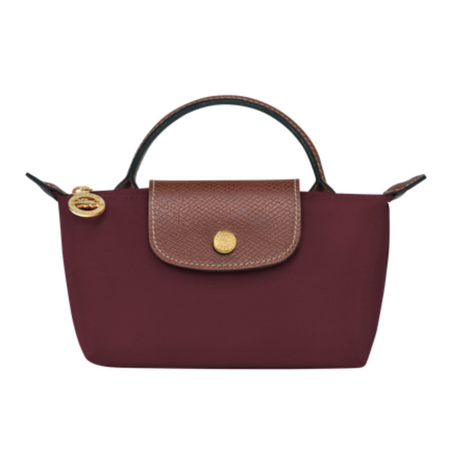 BRUNEL PARIS | Mini Sac Élan Rouge Vin, Bandoulière incluse