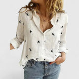 BRUNEL PARIS | Chemise en lin boutonnée col à revers femme