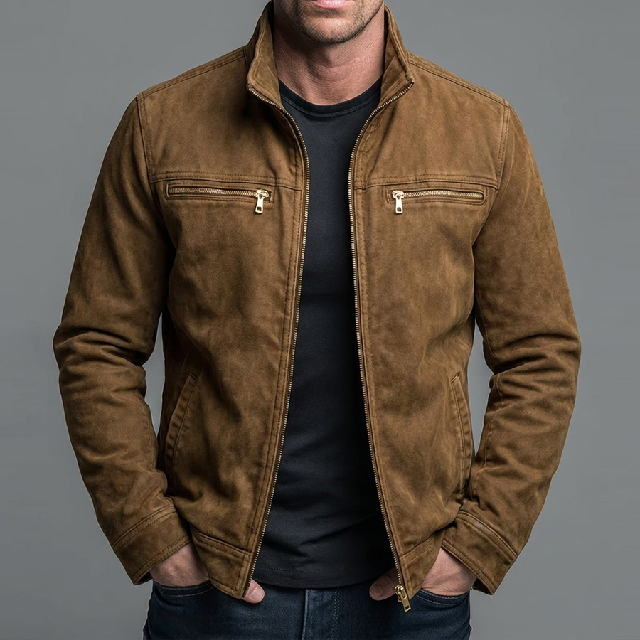 BRUNEL PARIS | Veste vintage en coton avec fermeture zippée