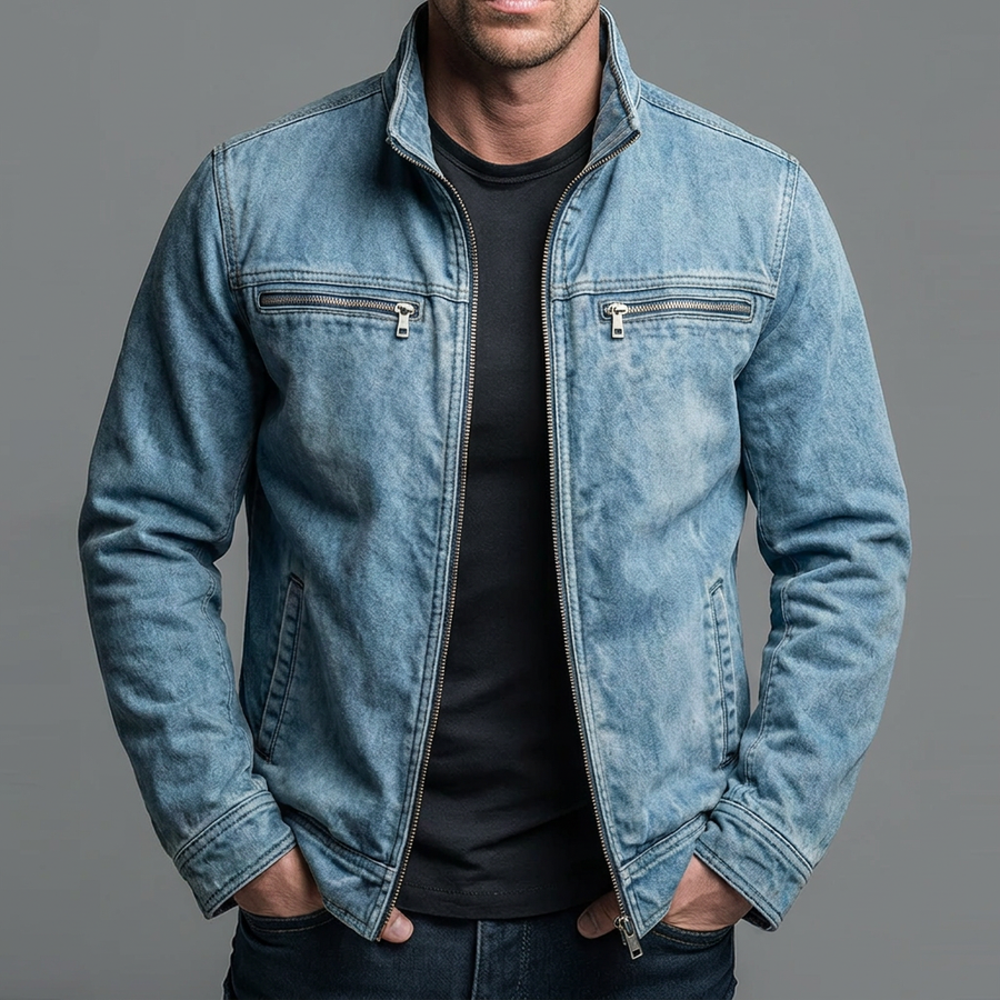 BRUNEL PARIS | Veste vintage en coton avec fermeture zippée
