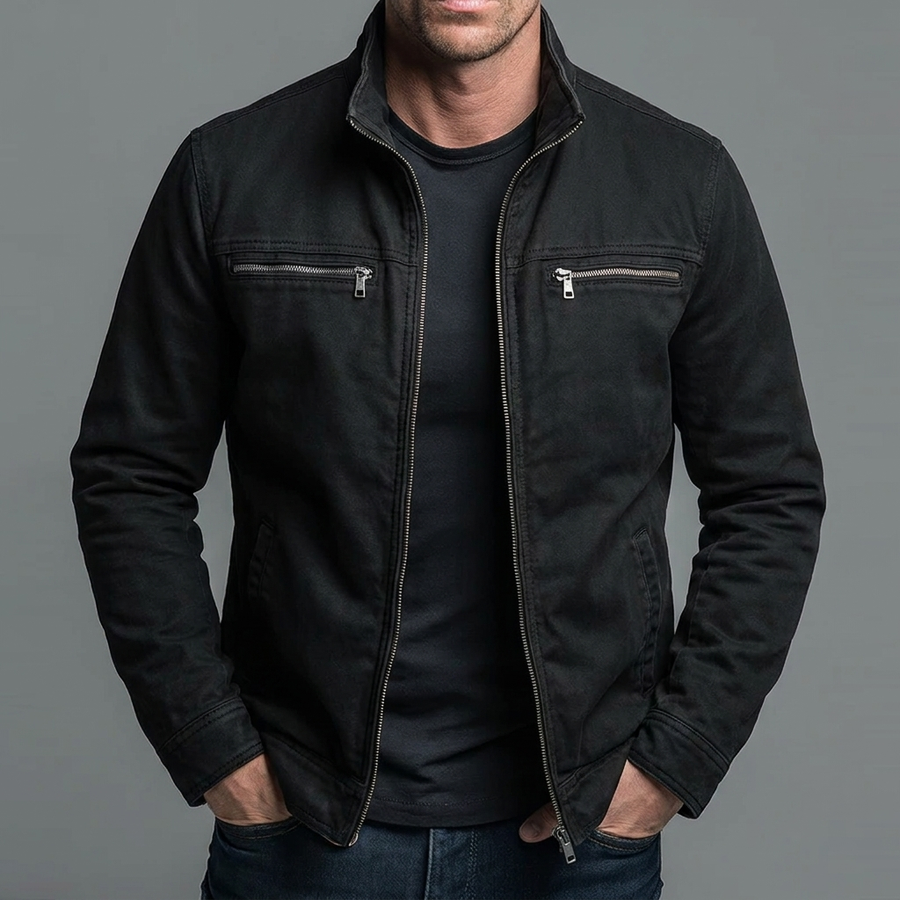BRUNEL PARIS | Veste vintage en coton avec fermeture zippée