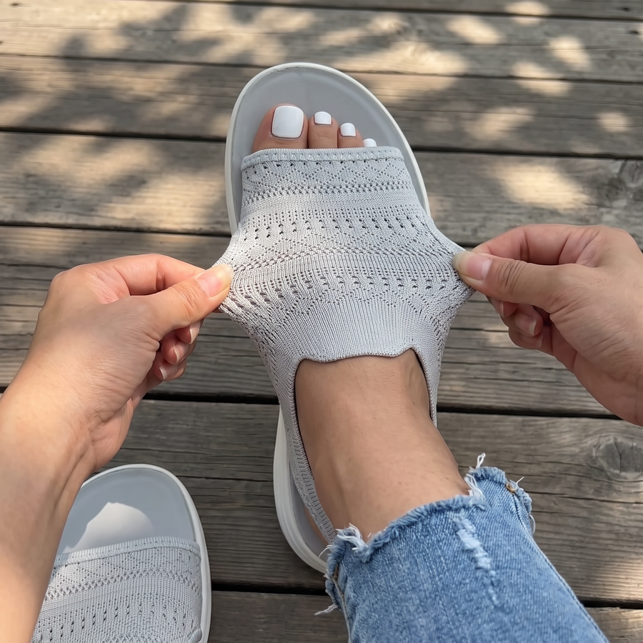 BRUNEL PARIS | Sandales en Tricot Respirant à Plateforme