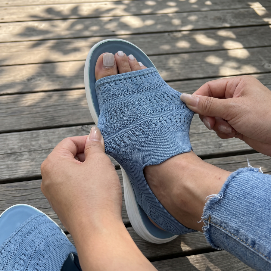 BRUNEL PARIS | Sandales en Tricot Respirant à Plateforme