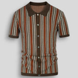 BRUNEL PARIS | POLO MAILLE CHEVRON POUR HOMME