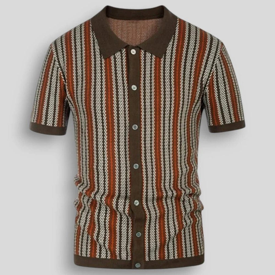 BRUNEL PARIS | POLO MAILLE CHEVRON POUR HOMME